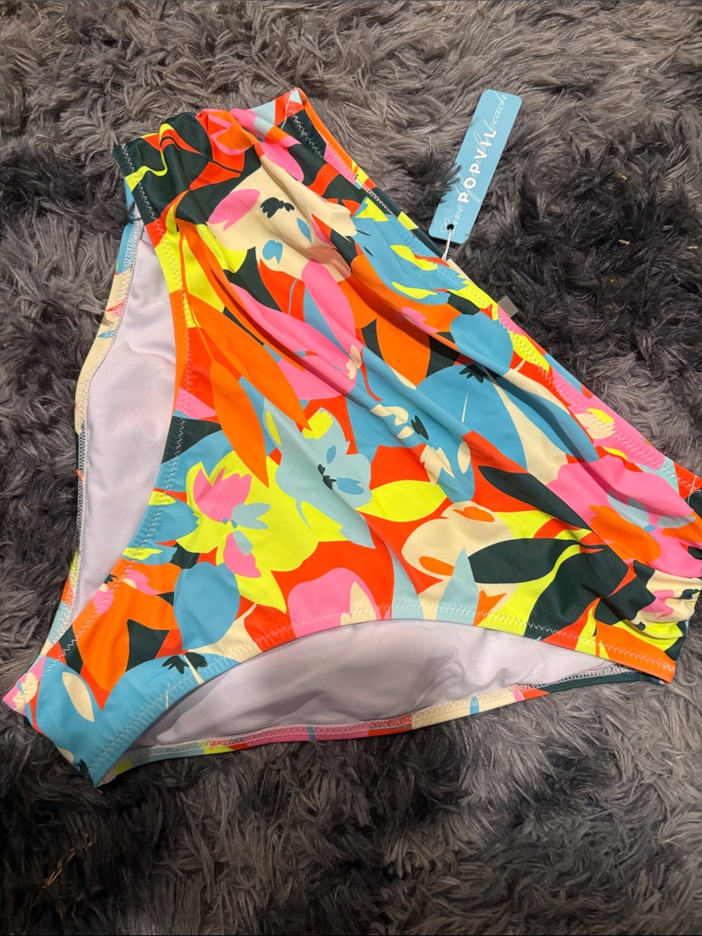 Popvil Bright Floral Hipster Bikini Bottom - Multicolor